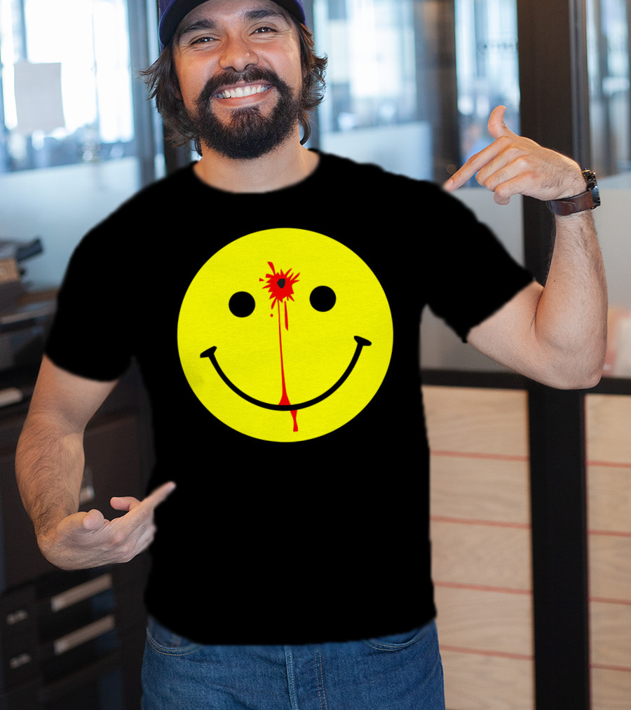 Have A Nice Day Smiley Face Blood Splatter T-Shirt