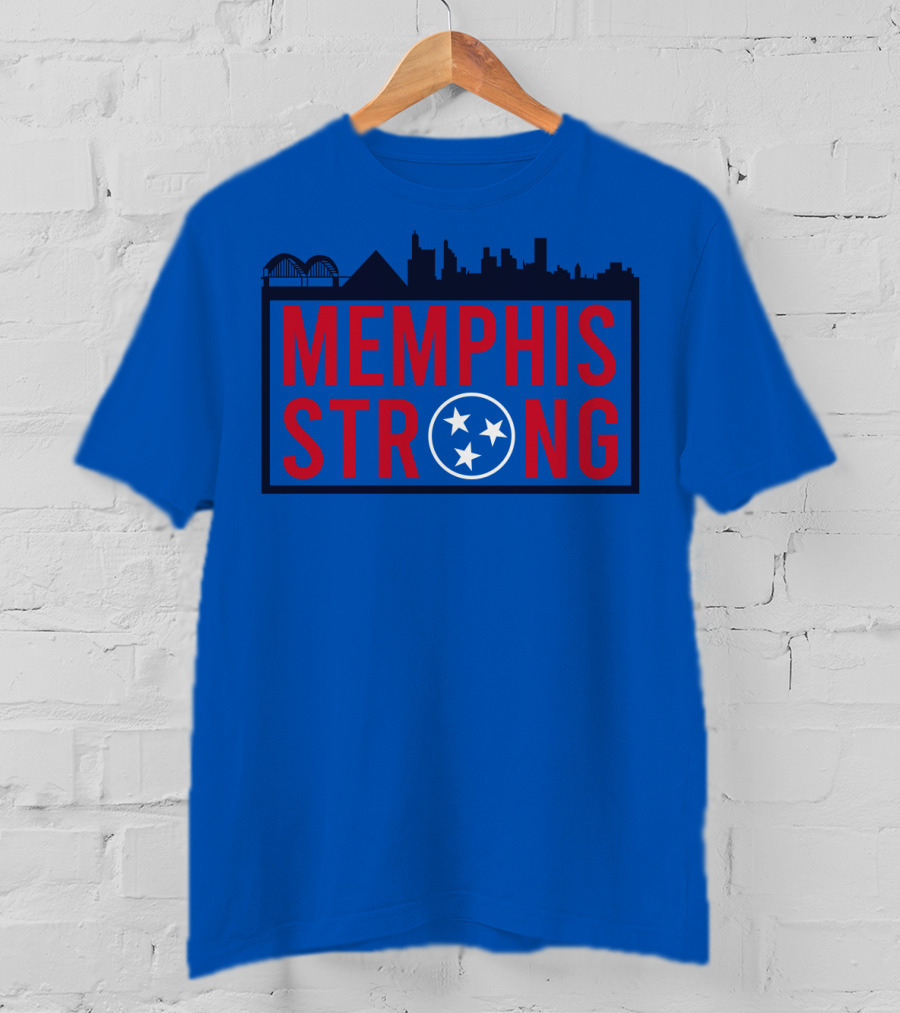 MEMPHIS STRONG Tennessee Skyline Three Stars T-Shirt
