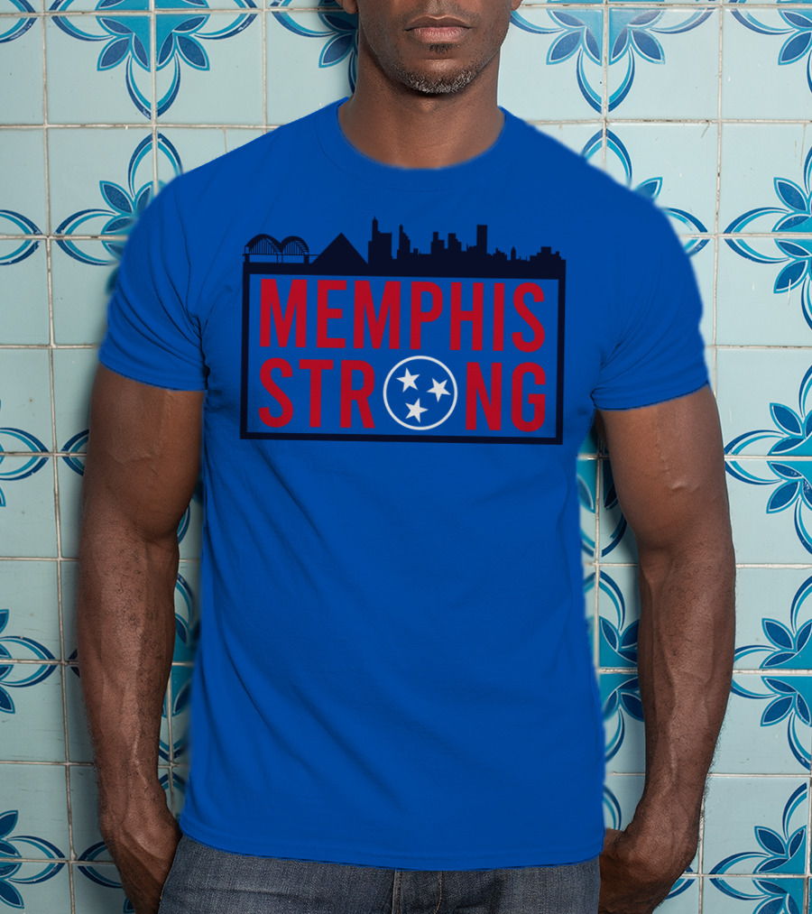 MEMPHIS STRONG Tennessee Skyline Three Stars T-Shirt