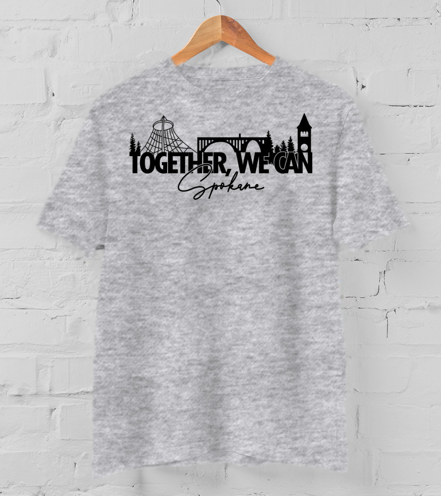 Together We Can Spokane Landmarks Collaboration T-Shirt