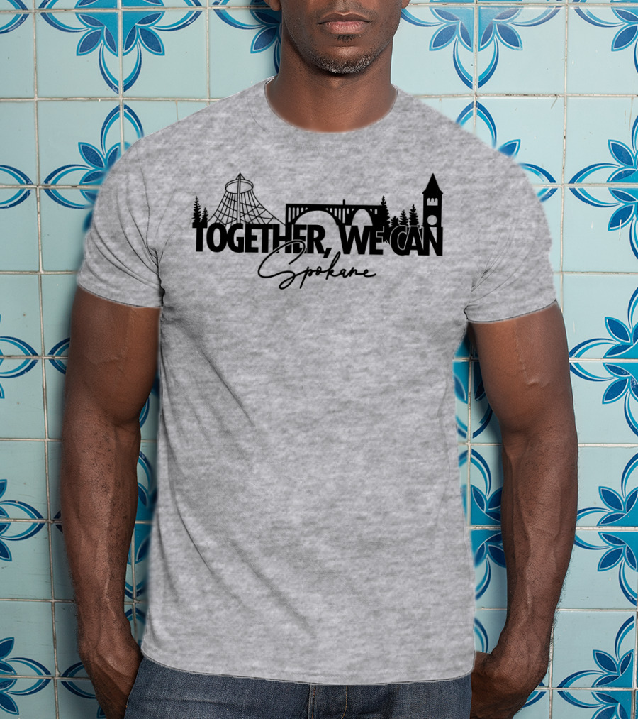 Together We Can Spokane Landmarks Collaboration T-Shirt
