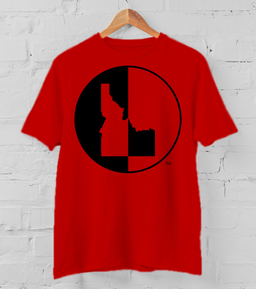 Idaho Allmade Red Black Split T-Shirt