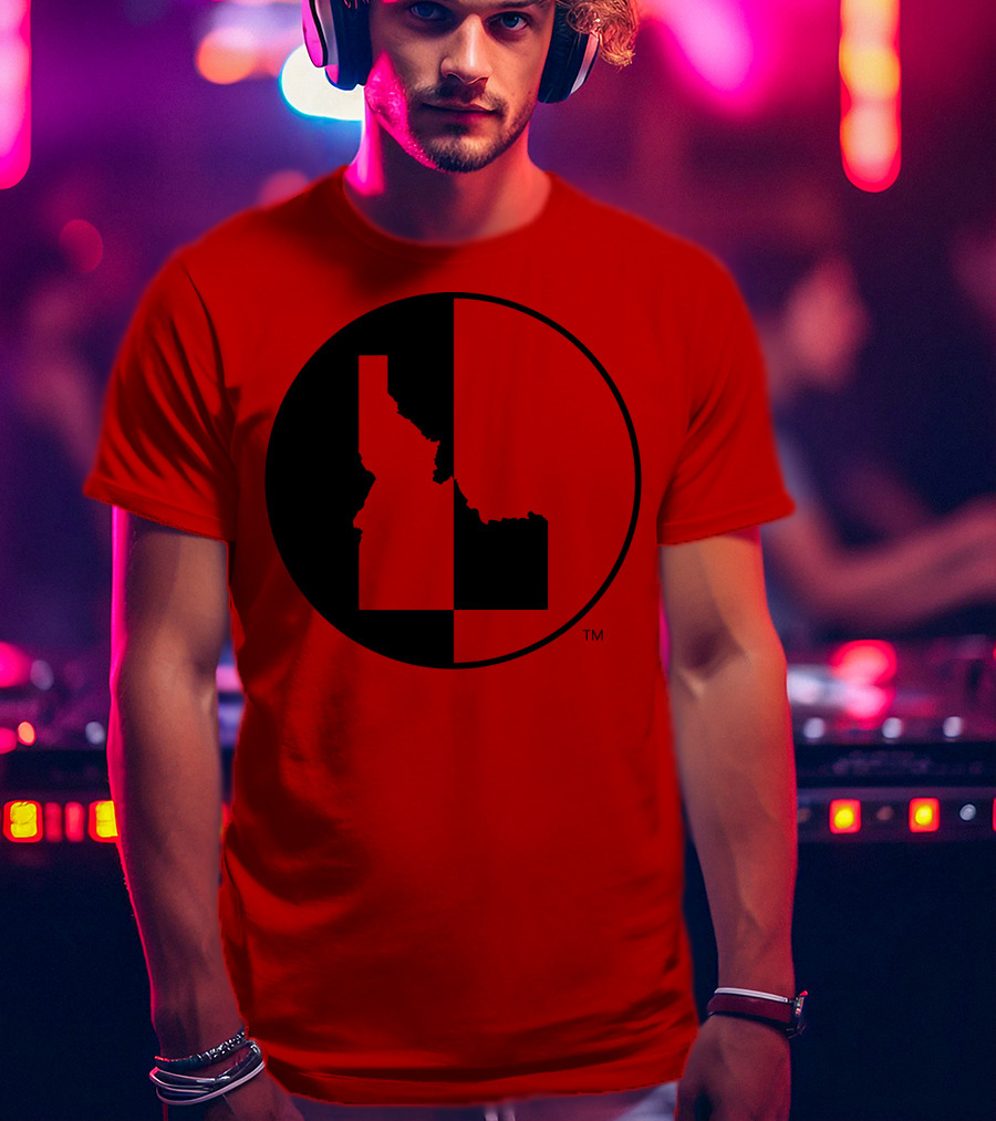 Idaho Allmade Red Black Split T-Shirt