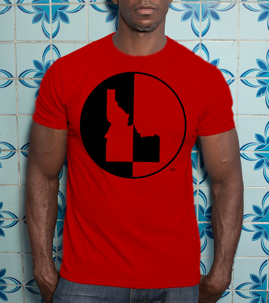 Idaho Allmade Red Black Split T-Shirt