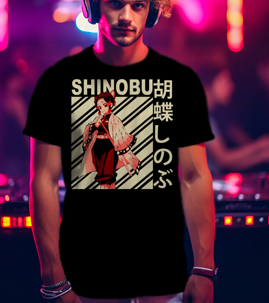 SHINOBU Kimetsu No Yaiba Demon Slayer Character T-Shirt