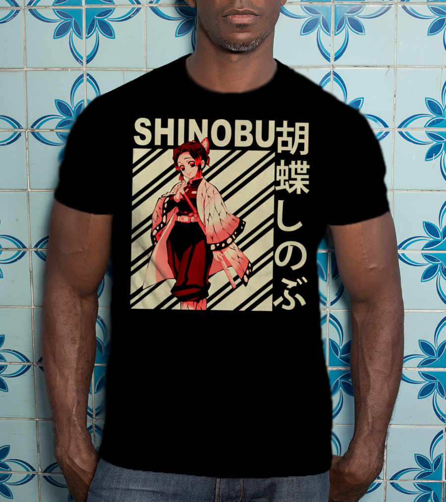 SHINOBU Kimetsu No Yaiba Demon Slayer Character T-Shirt
