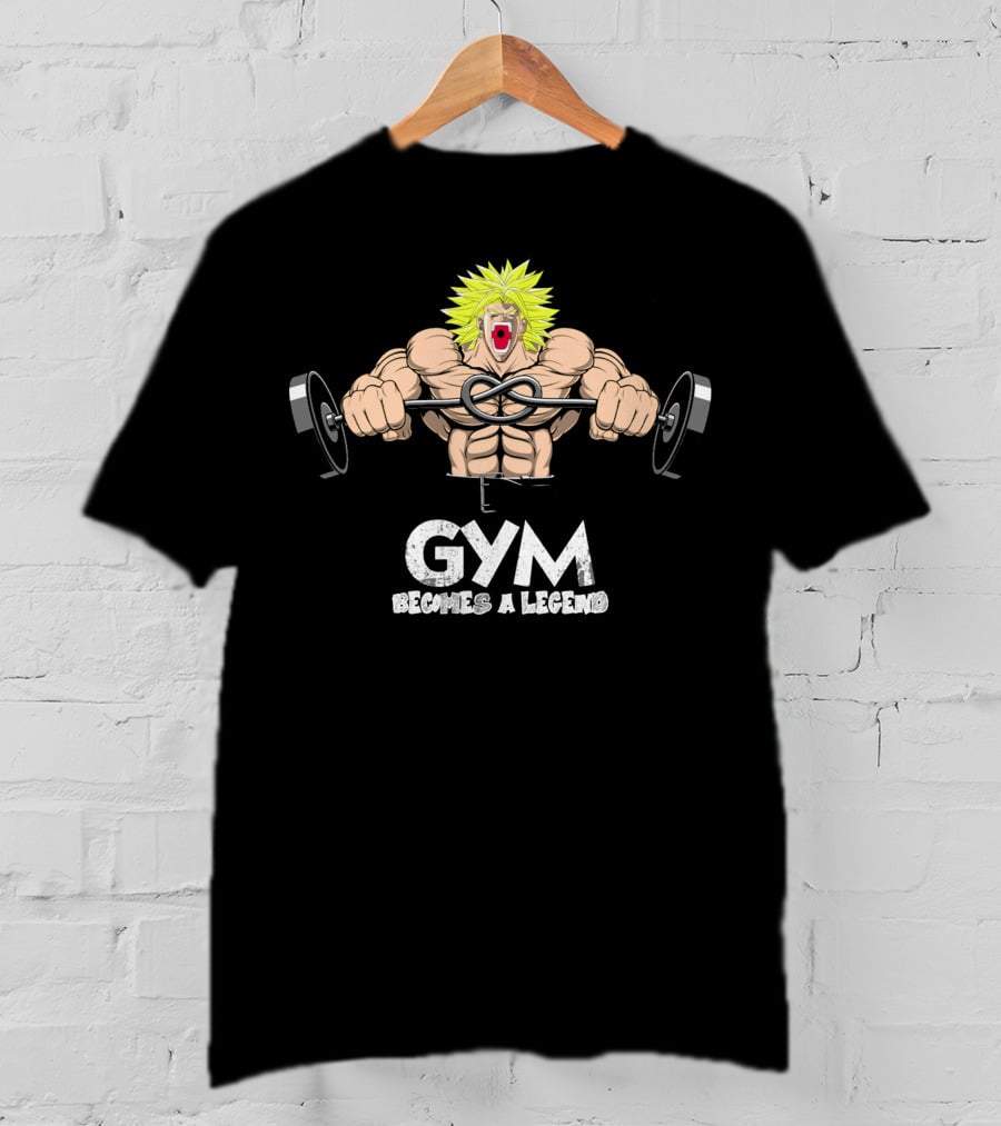 Gym Becomes A Legend Super Saiyan Lift T-Shirt