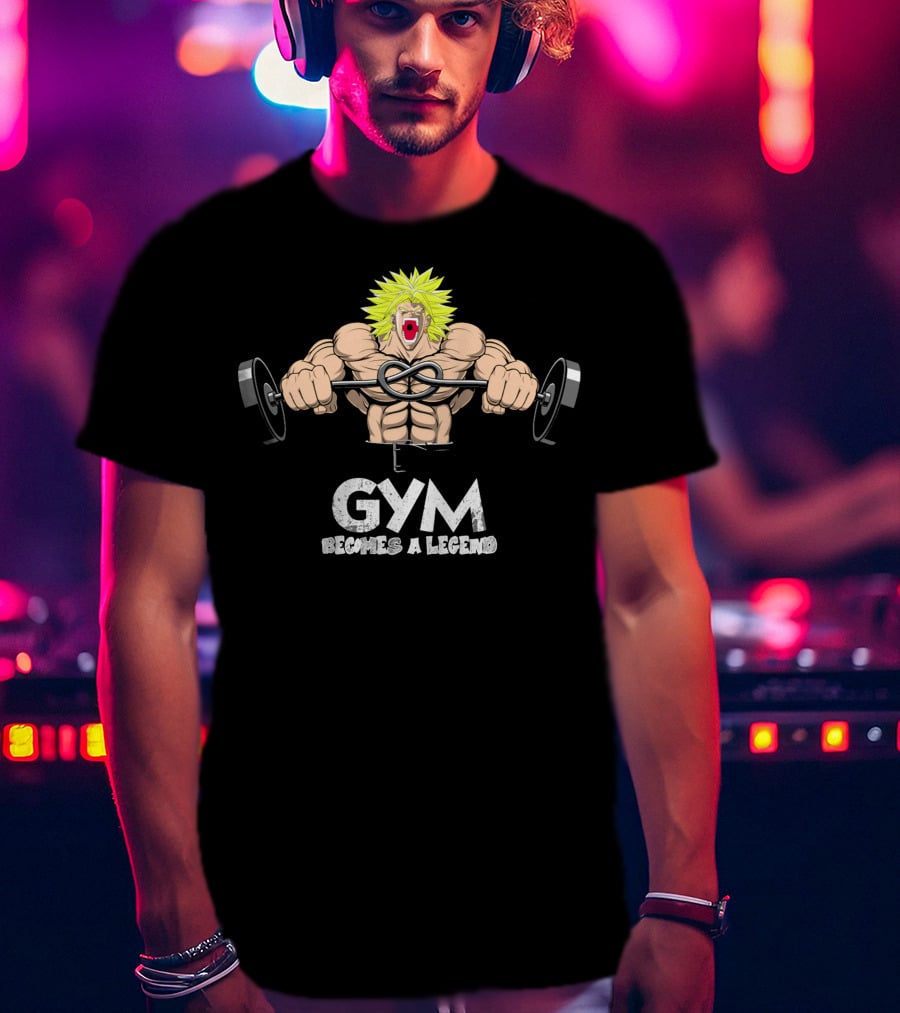 Gym Becomes A Legend Super Saiyan Lift T-Shirt