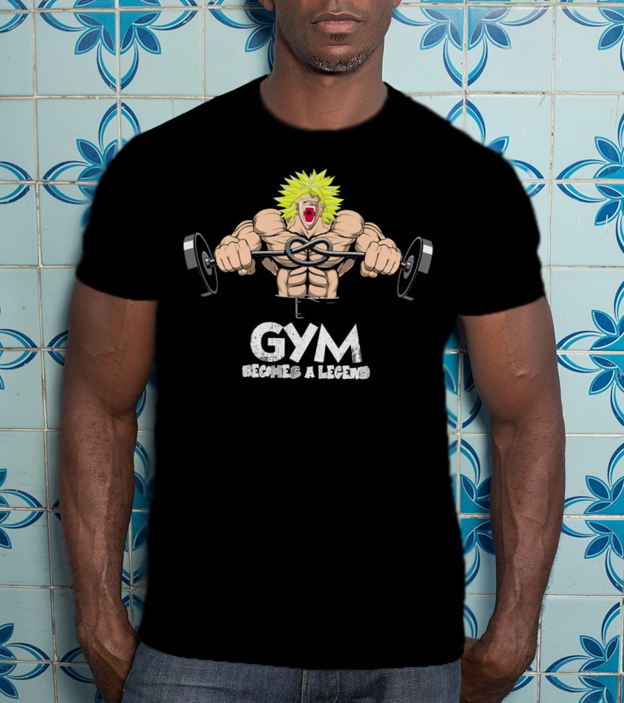 Gym Becomes A Legend Super Saiyan Lift T-Shirt