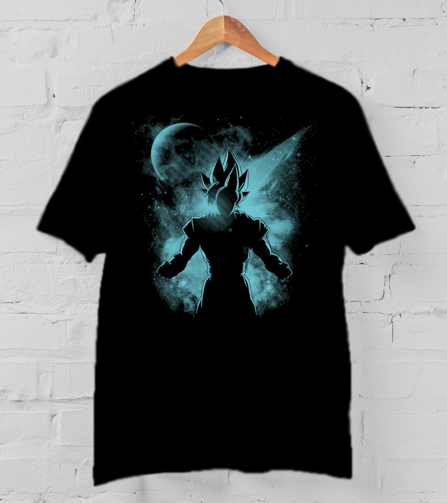 Super Saiyan Galaxy Aura Blue Level Mode T-Shirt