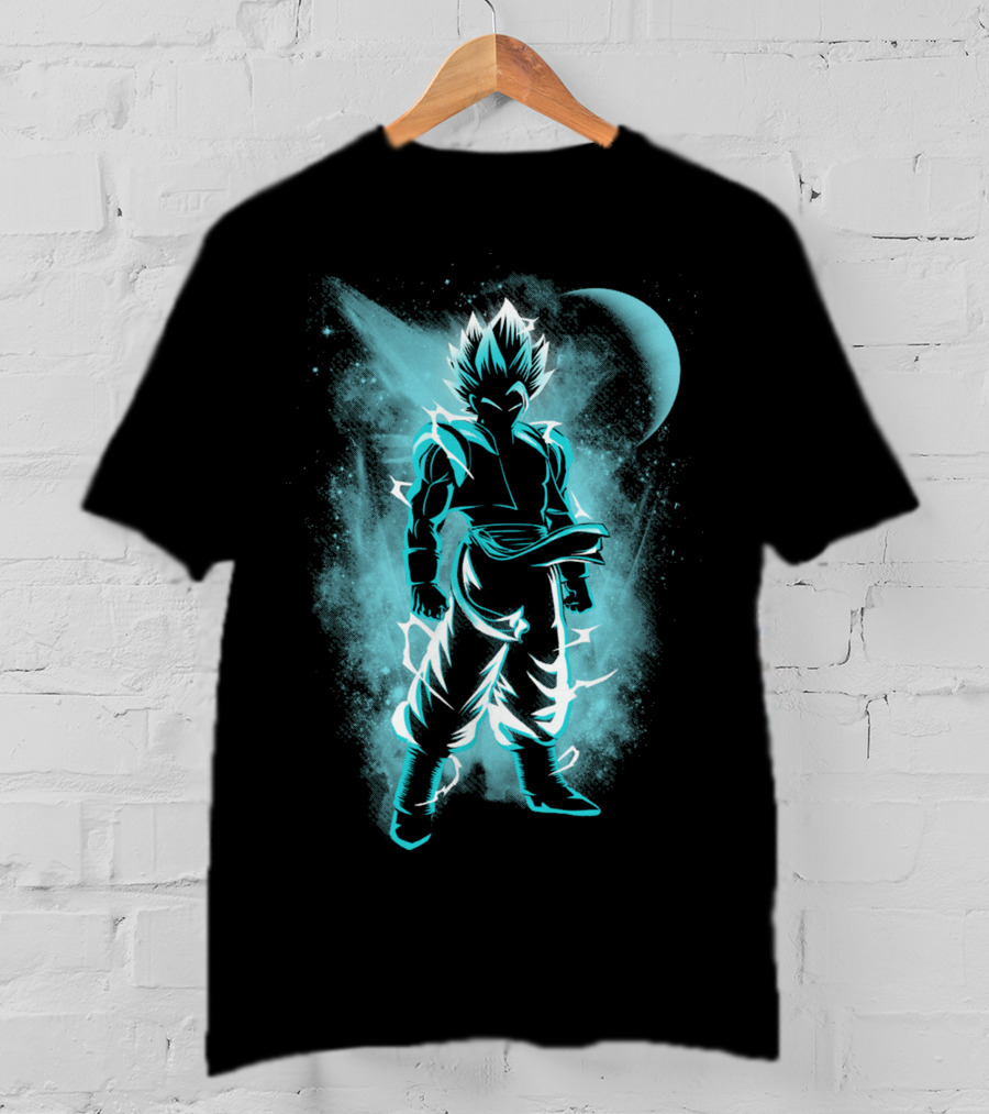 Fusion Warrior Super Saiyan Aura Moonlit Stance T-Shirt