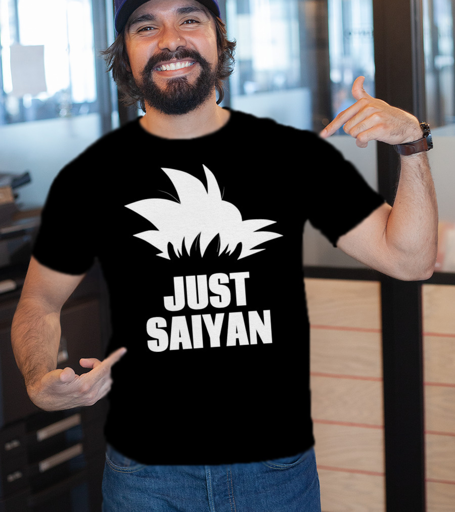 Just Saiyan Dragon Ball Z Super Saiyan Hair T-Shirt