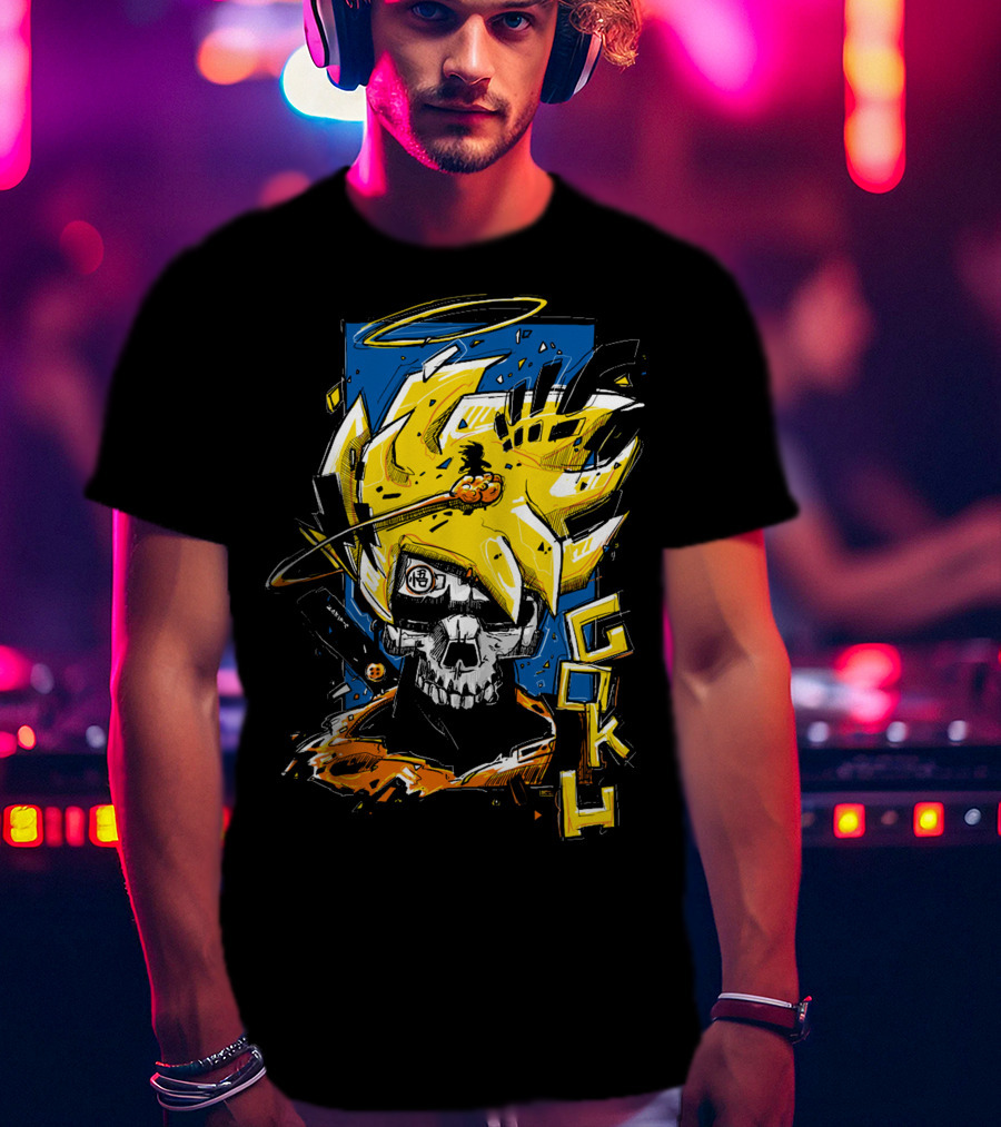 SkullGoku Super Saiyan Anime Fusion T-Shirt