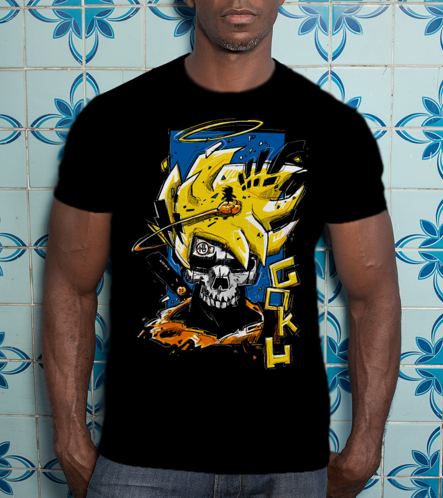SkullGoku Super Saiyan Anime Fusion T-Shirt