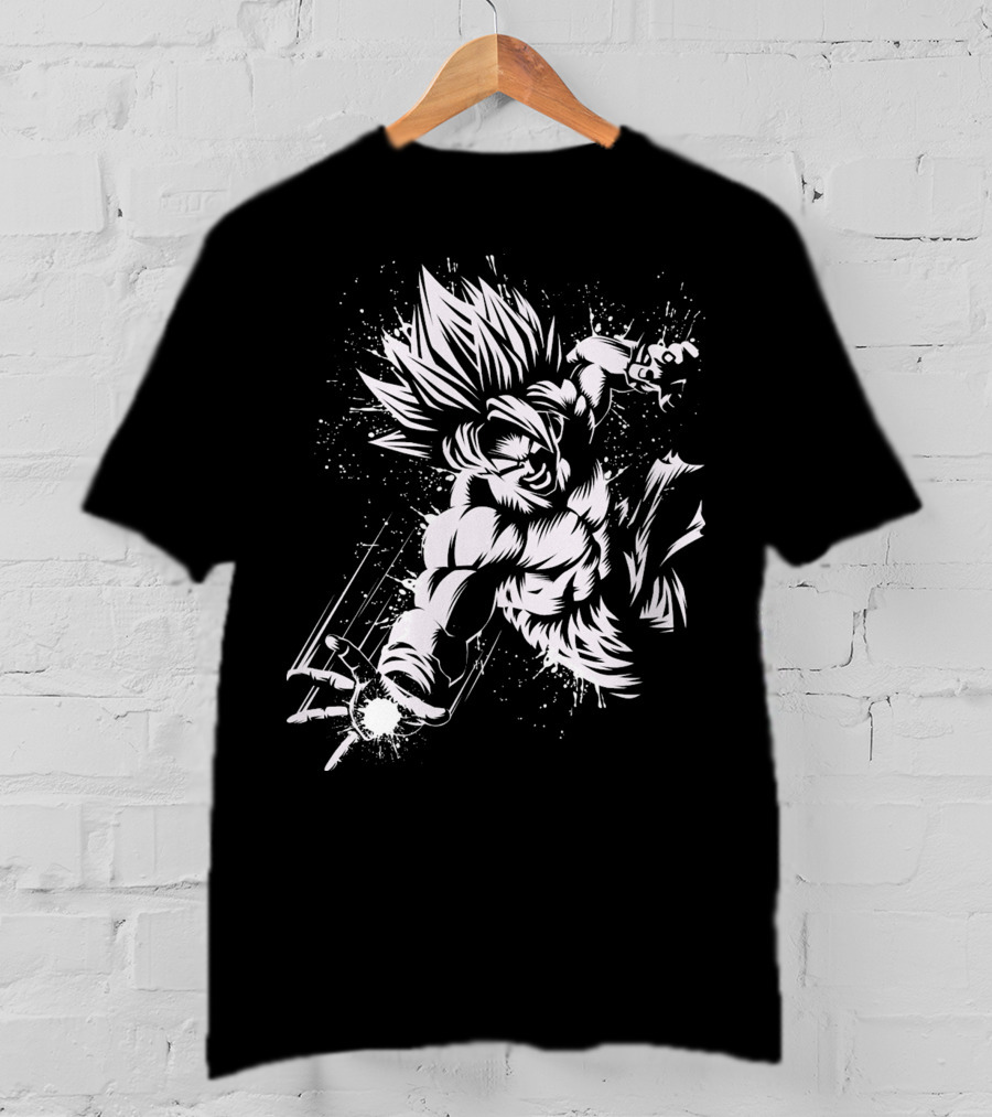 Super Saiyan Power Burst Action Attack T-Shirt
