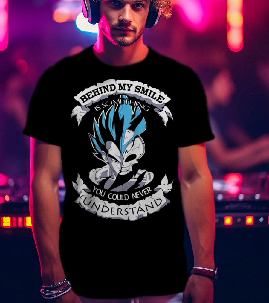 Behind My Smile Is Something You Could Never Understand Vegeta T-Shirt