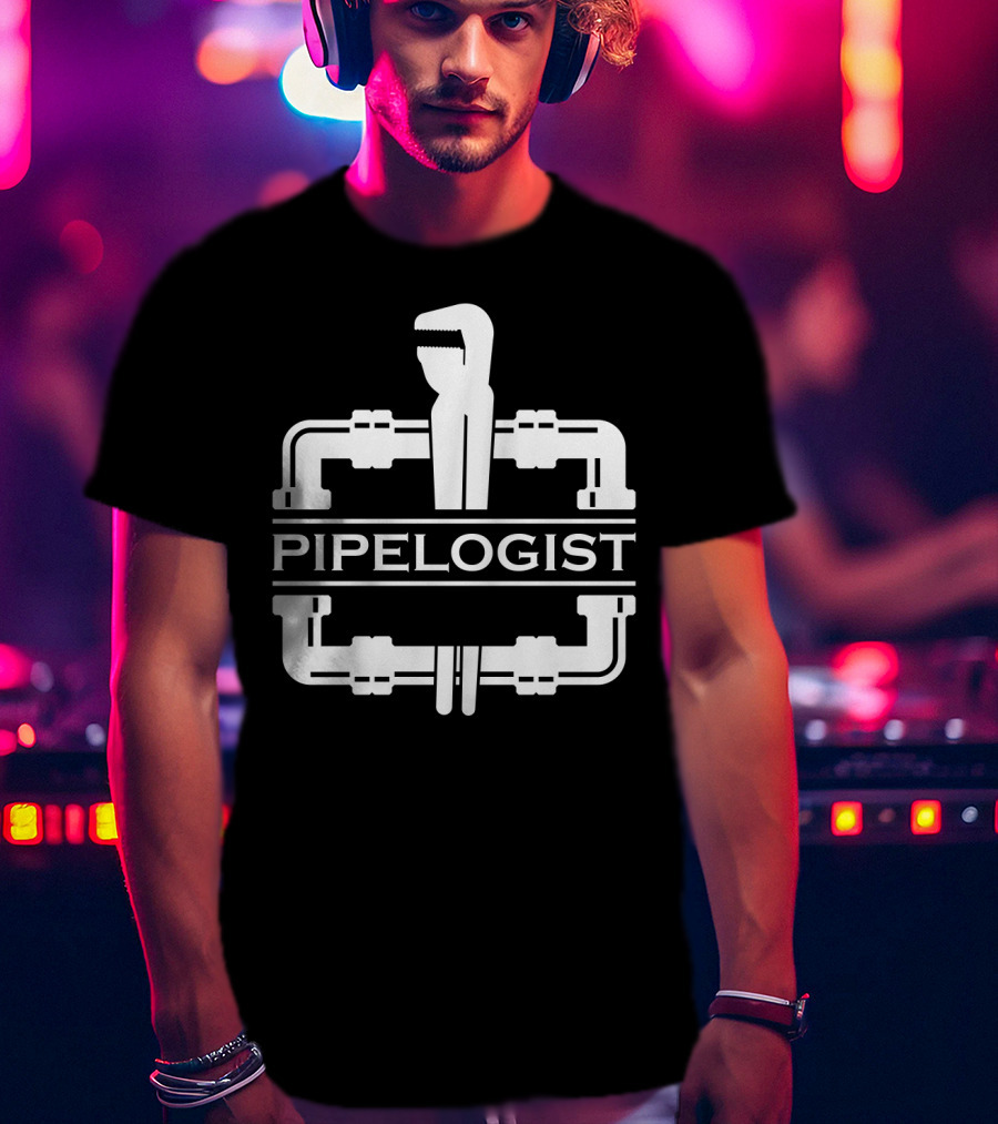 PIPELOGIST Pipe Wrench And Fittings T-Shirt