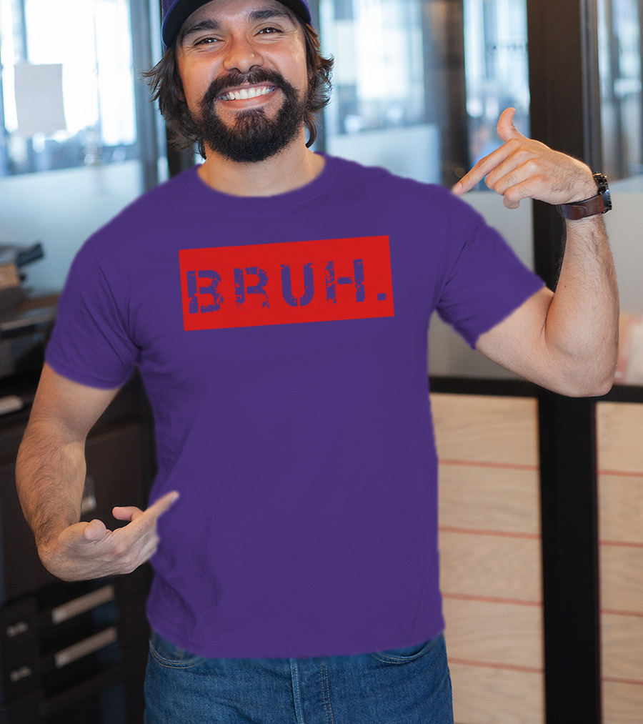Bruh Meme Funny Saying Brother Teens Greeting T-Shirt