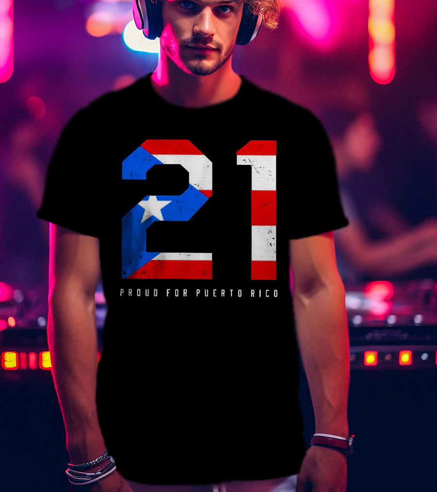 21 Puerto Rico Pride Flag Colors T-Shirt