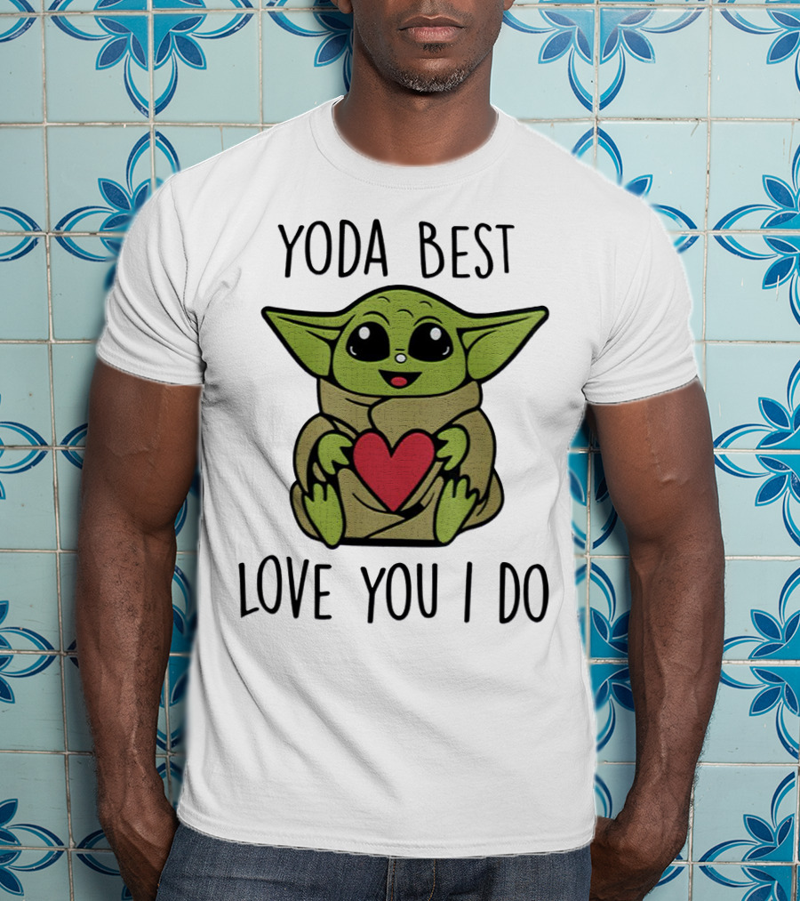 Yoda Best Love You I Do Cute Baby With Heart T-Shirt