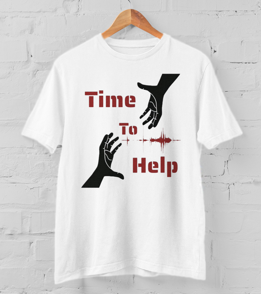 Time To Help Turkey Aid Hands And Heartbeat T-Shirt