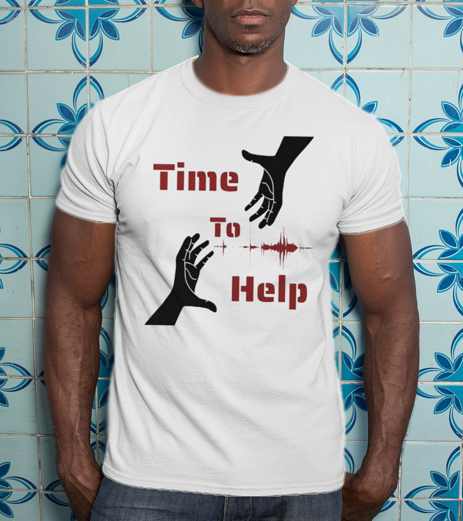 Time To Help Turkey Aid Hands And Heartbeat T-Shirt