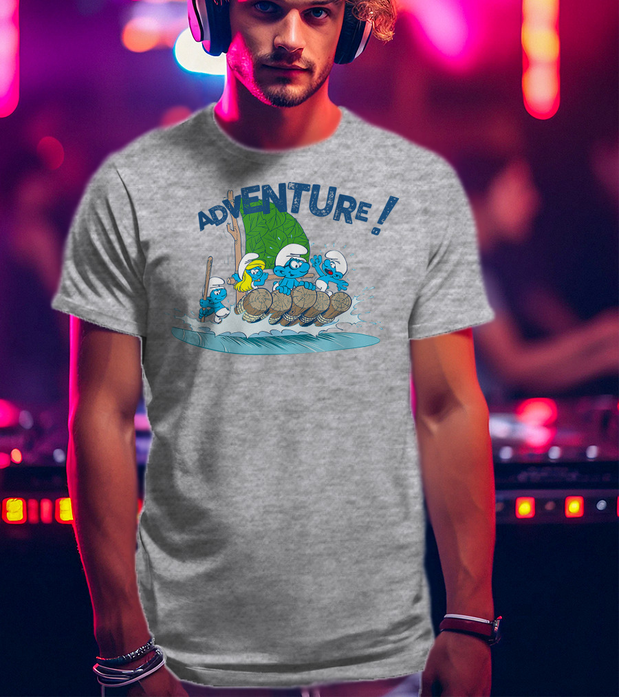 The Smurfs Adventure Rafting With Adventure T-Shirt
