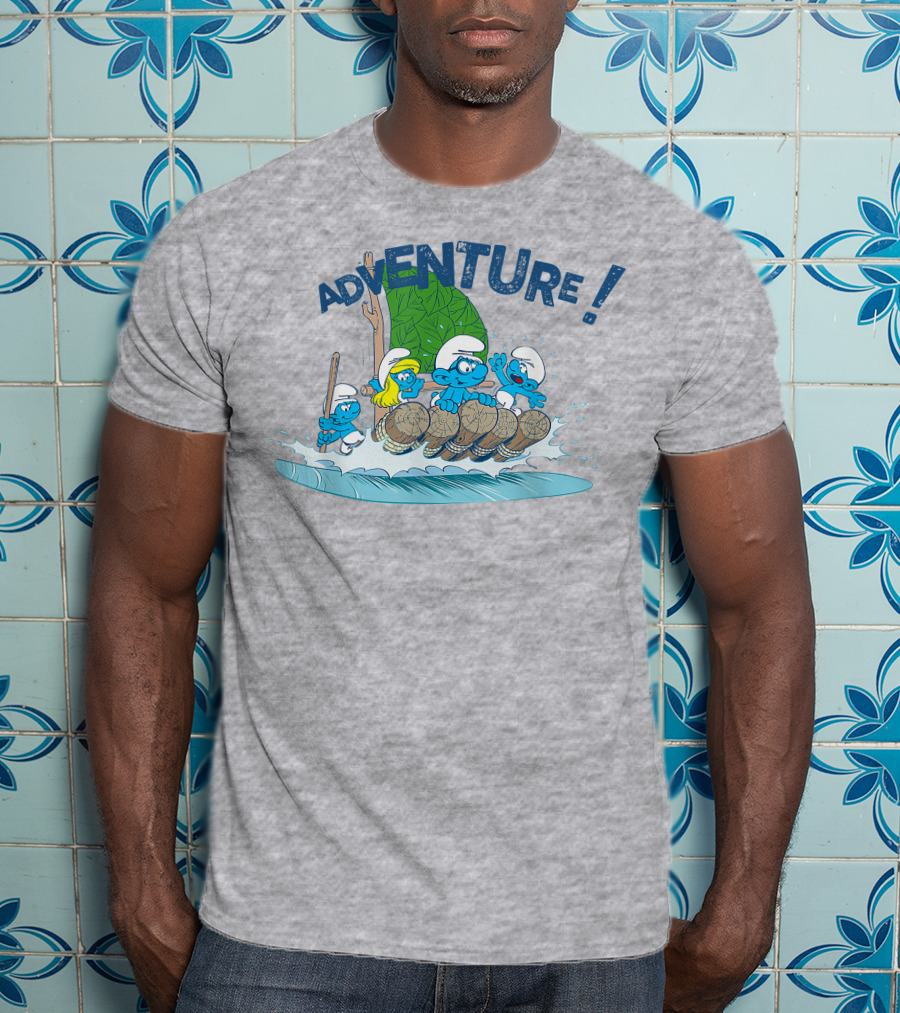 The Smurfs Adventure Rafting With Adventure T-Shirt