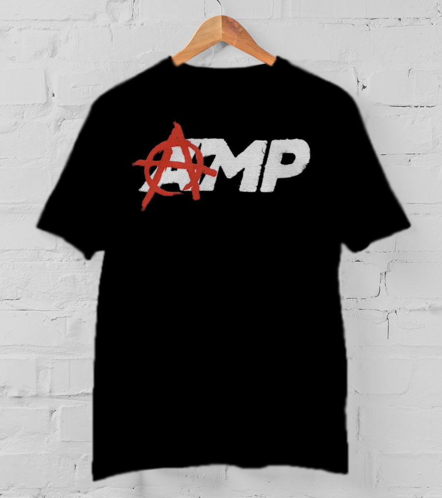 Anarchy Symbol With AMP Text T-Shirt