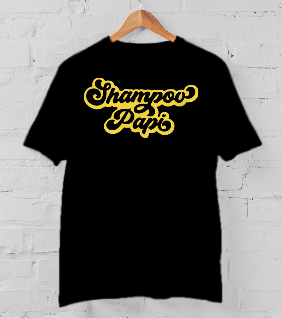 Shampow Papi Vintage Font Bold Yellow T-Shirt