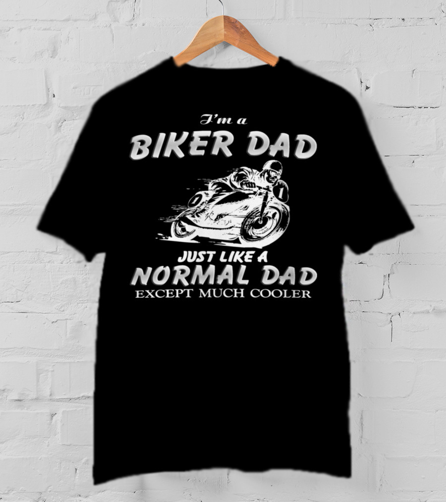 27.Biker Dad 1876 Normal Dad T-Shirt