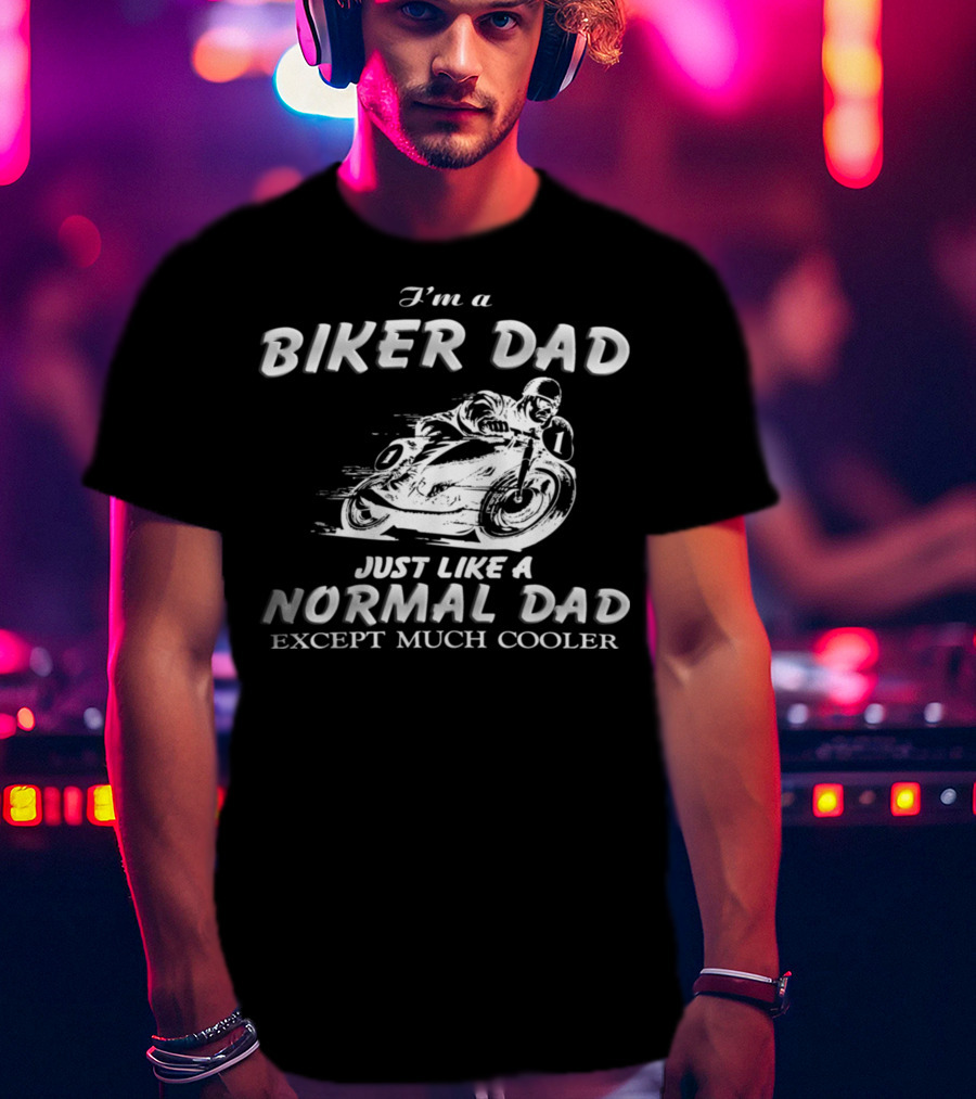 27.Biker Dad 1876 Normal Dad T-Shirt