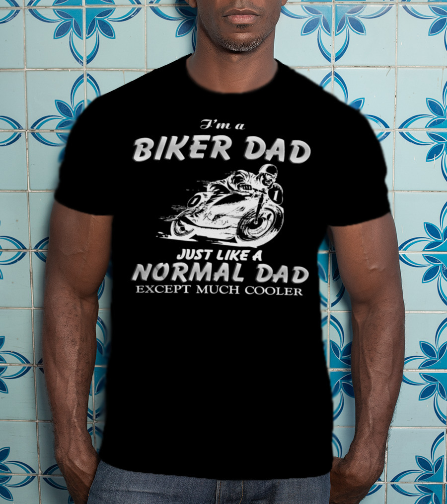 27.Biker Dad 1876 Normal Dad T-Shirt