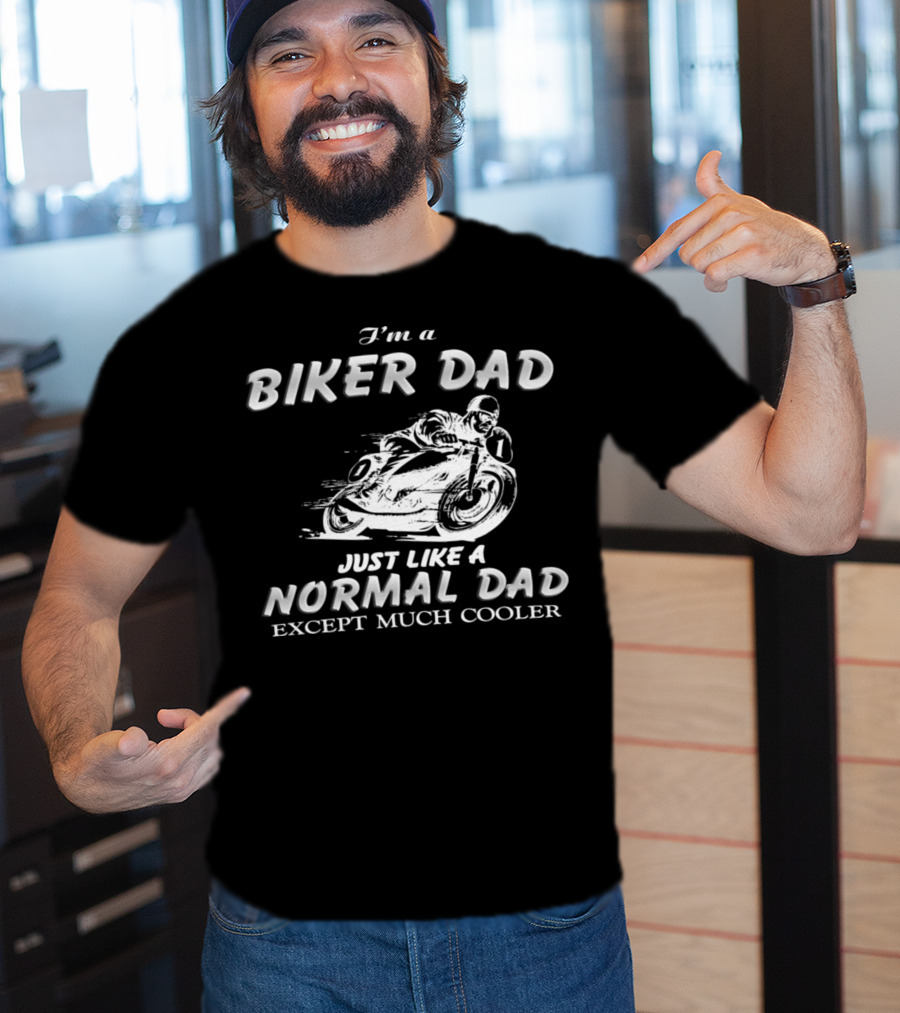 27.Biker Dad 1876 Normal Dad T-Shirt