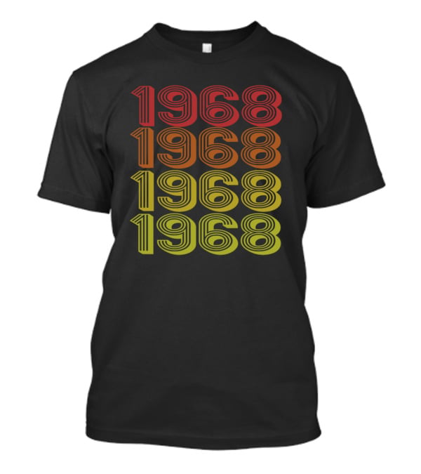 Retro Gradient 1968 Vintage Year T-Shirt