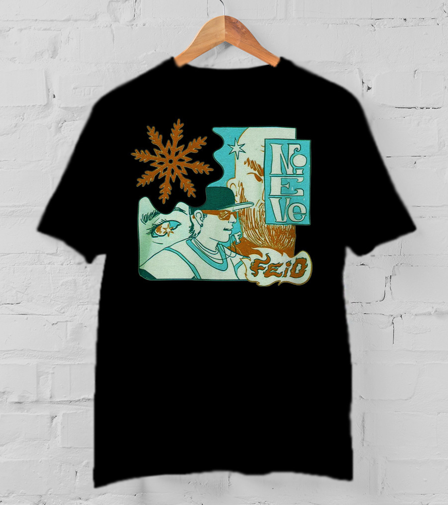 Feid Nieve White Snowflake T-Shirt