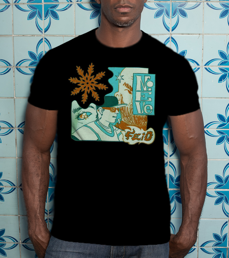 Feid Nieve White Snowflake T-Shirt