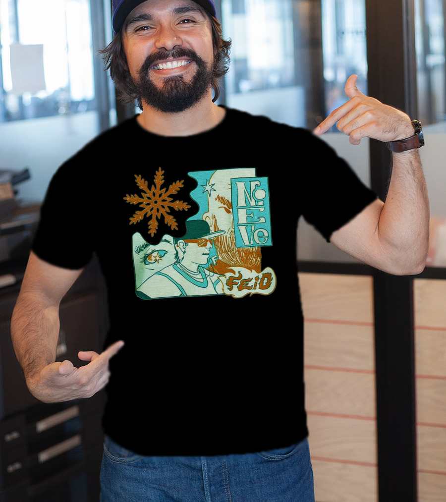 Feid Nieve White Snowflake T-Shirt