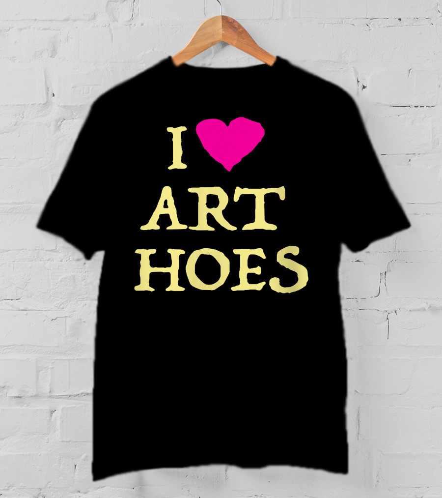 I Heart Art Hoes Pink T-Shirt