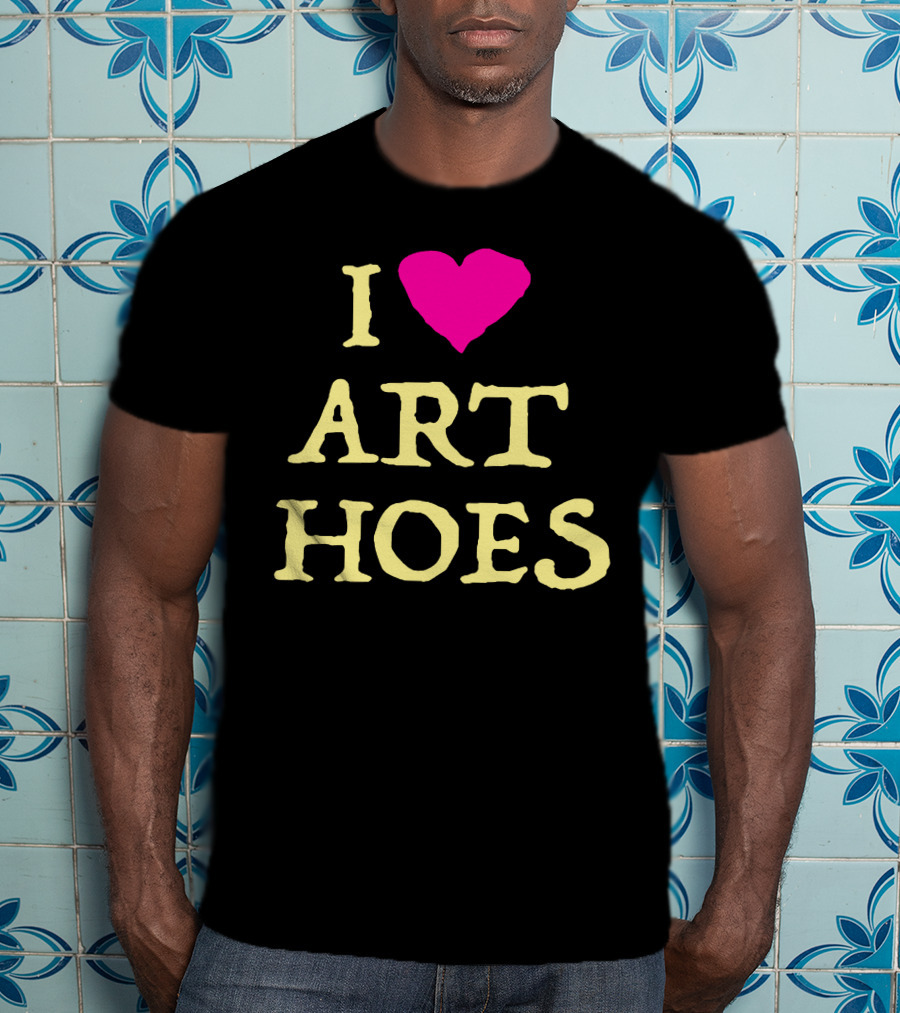 I Heart Art Hoes Pink T-Shirt
