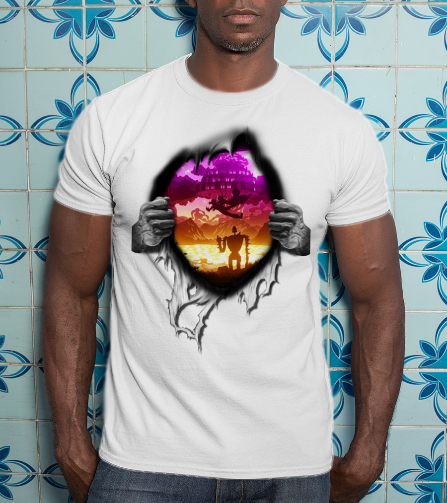 Exploring Enchanted Realms With Ghibli Icons T-Shirt