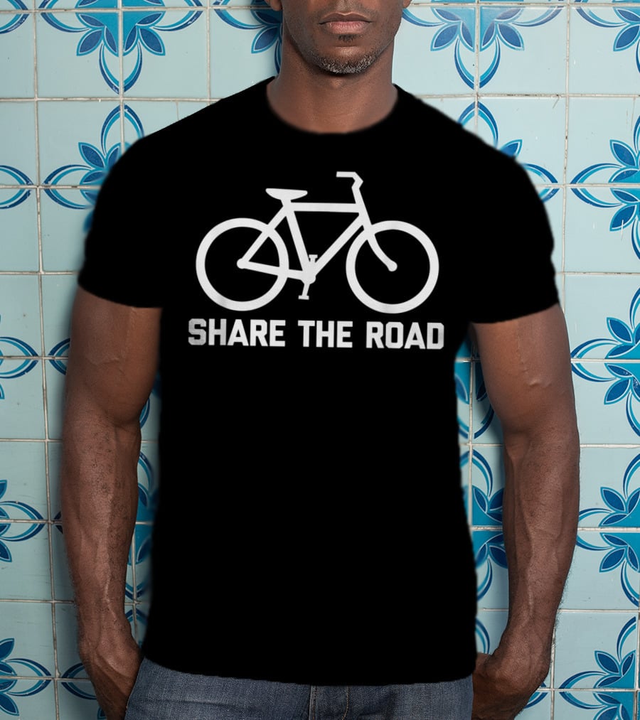 Share The Road Funny Cool Cycling Bicycle T-Shirt