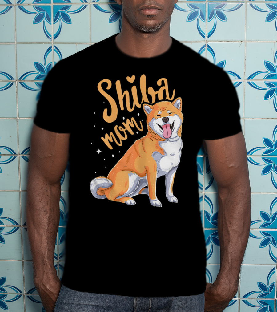 Shiba Inu Mom Funny Dog Lover For Shiba Inu Owner T-Shirt