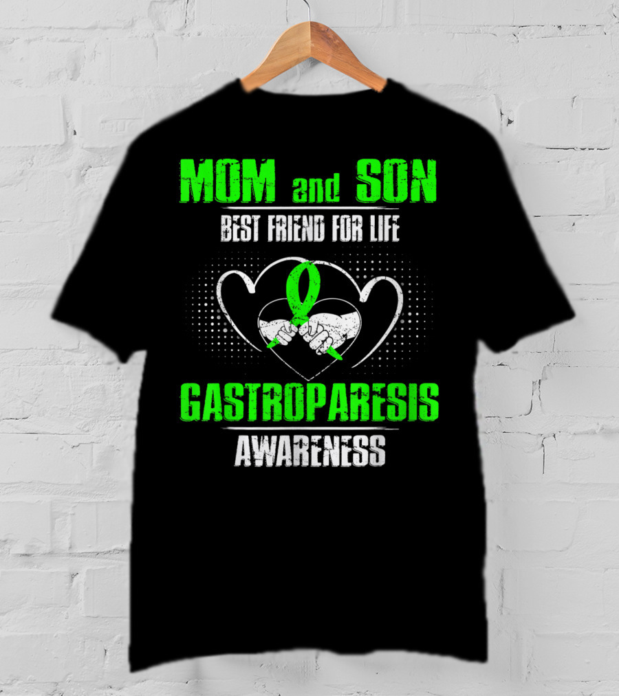 Mom And Son Best Friend For Life Gastroparesis Awareness T-Shirt