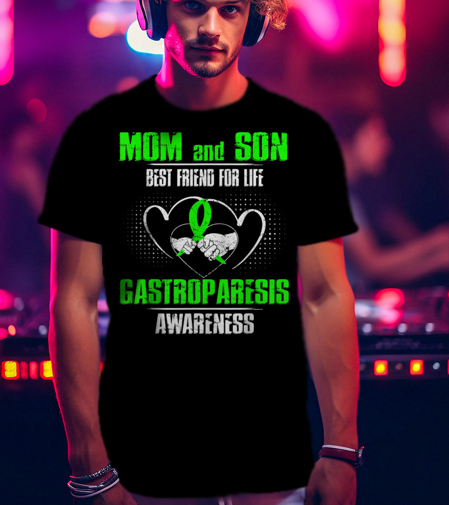 Mom And Son Best Friend For Life Gastroparesis Awareness T-Shirt