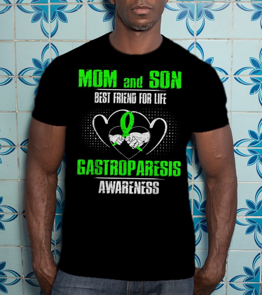 Mom And Son Best Friend For Life Gastroparesis Awareness T-Shirt