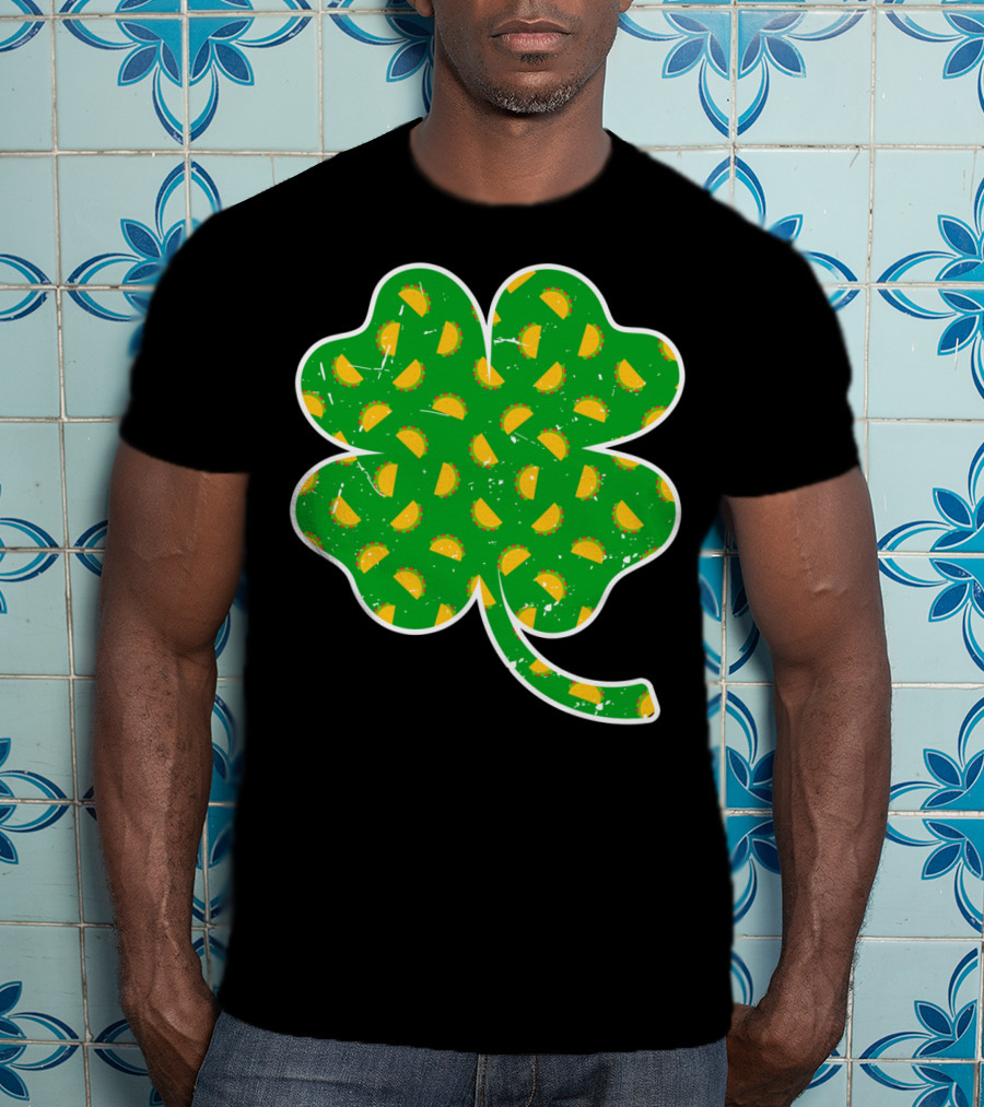 Taco Lover St Patricks Day Clover Saint Paddys Shamrock Tacos T-Shirt