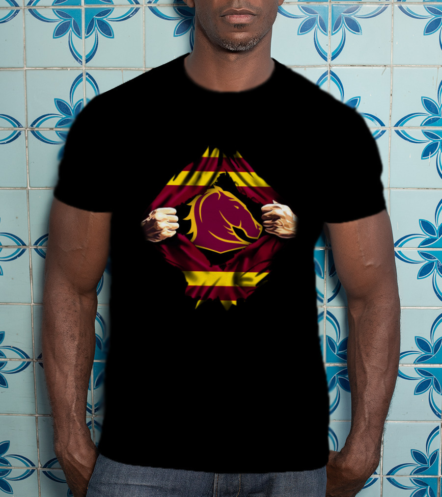 Brocons Flag Reveals Maroon And Yellow Horse T-Shirt
