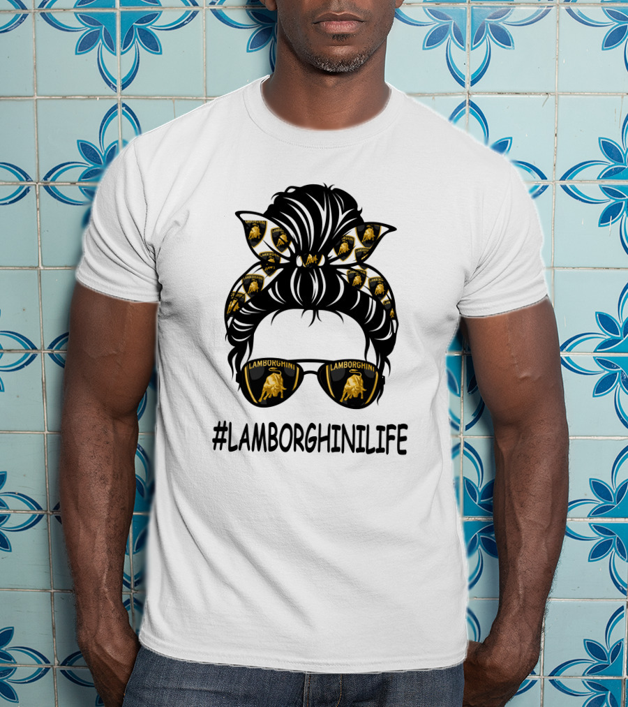 LAMBORGHINILIFE Sunglasses And Bandana T-Shirt