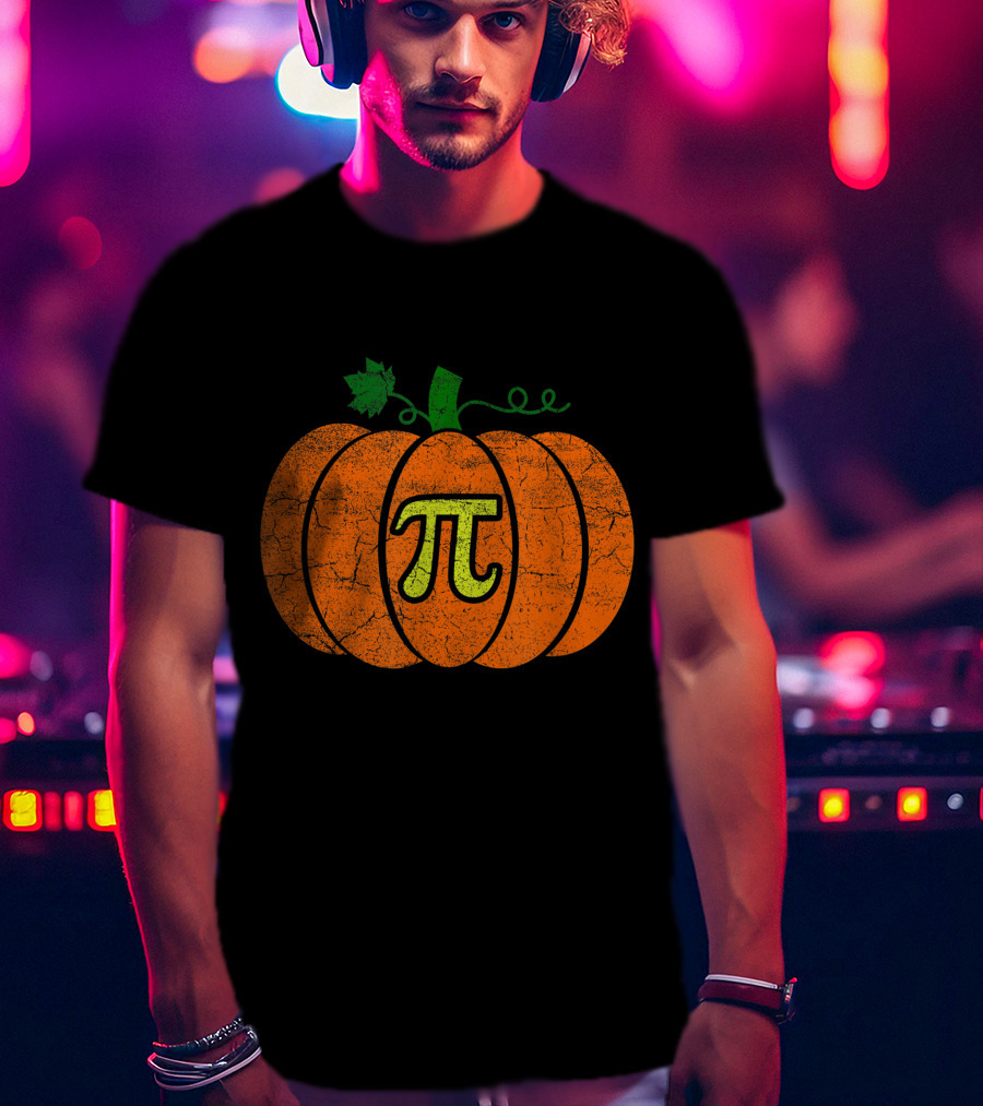 Halloween Pumpkin Pi Pie T-Shirt